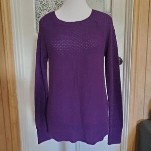 American Eagle Outfitters Purple Women’s open knit Tops Size Medium